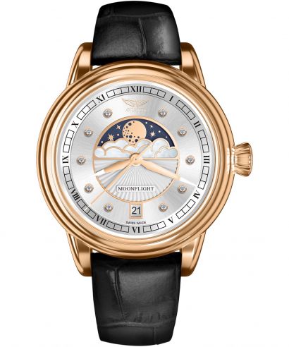 Часовник Дамски Aviator Douglas Moonflight Silver Diamonds Limited Edition