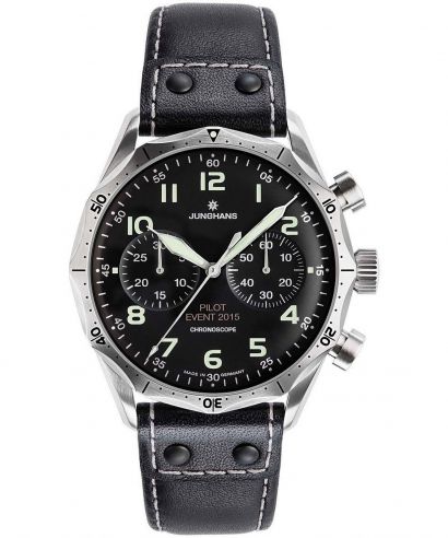 Часовник Junghans Meister Pilot Automatic Chronograph