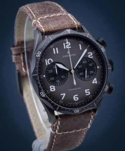 Часовник Junghans Meister Pilot Automatic Chronograph