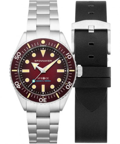 Часовник Мъжки Spinnaker Spence 300 Crimson Red SET