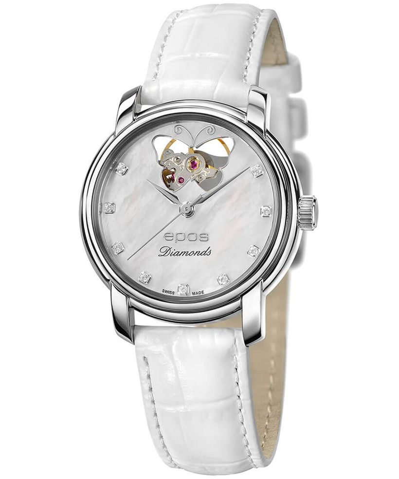 Часовник Дамски Epos Ladies Diamonds Open Heart Automatic