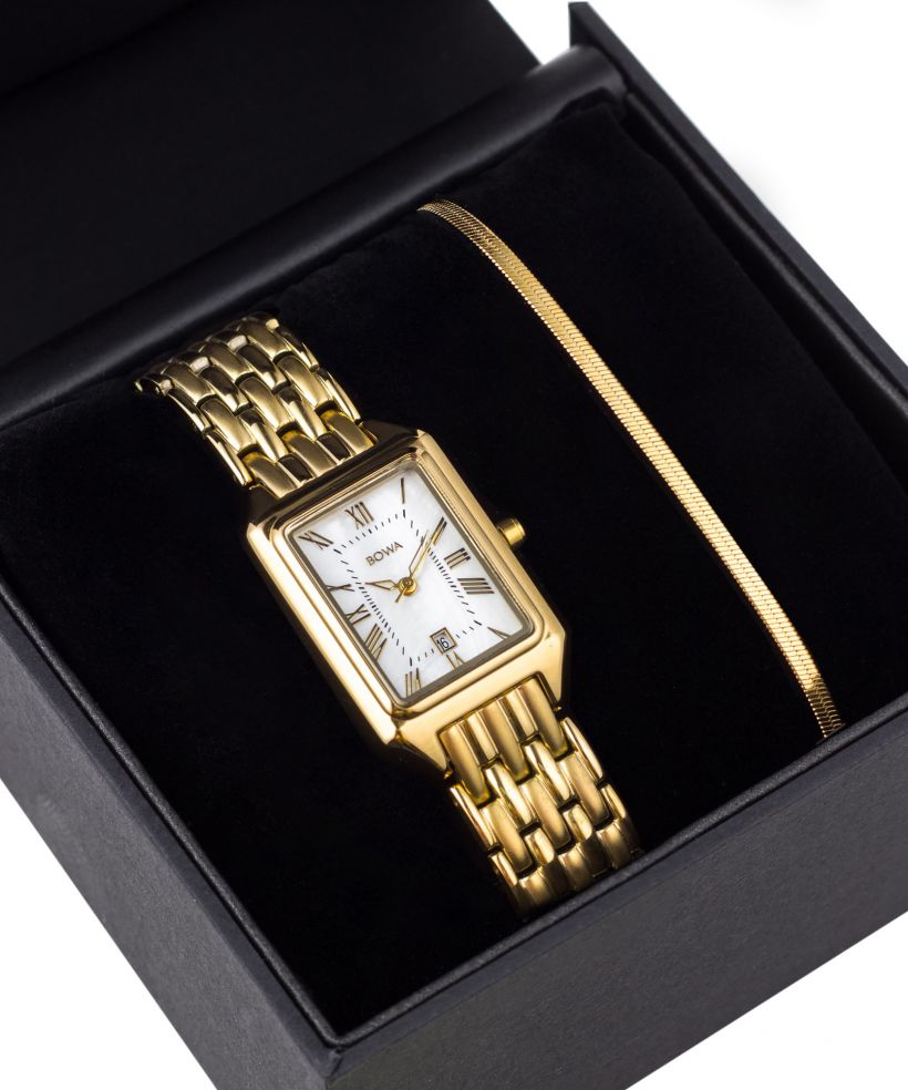 Часовник Дамски BOWA Barcelona Pearl Gold Steel 23 Gift Set