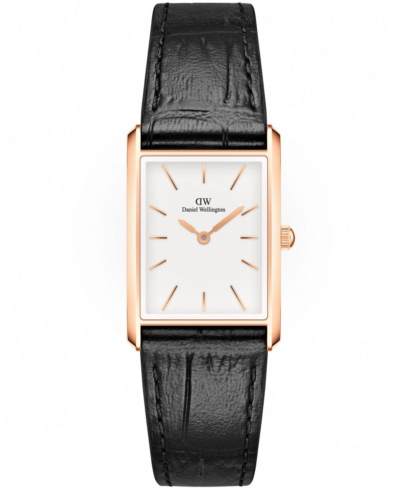 Часовник Дамски Daniel Wellington Bound Black Crocodile Rose Gold 20