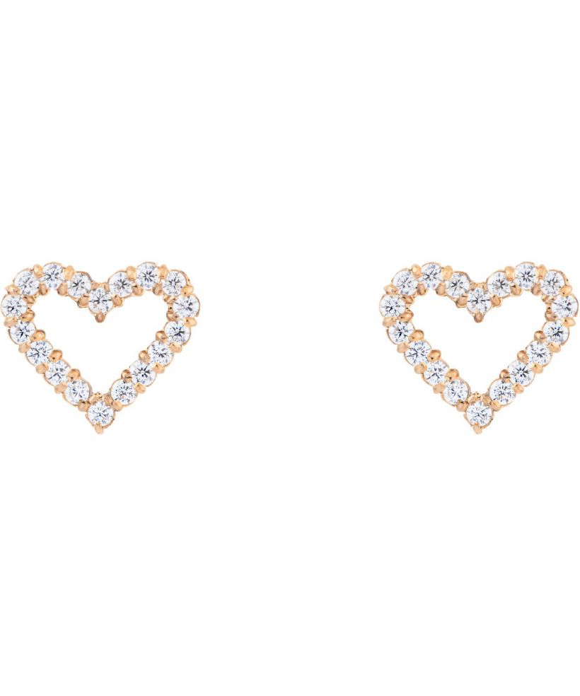 Обеци Daniel Wellington Mirelle Heart Rose Gold