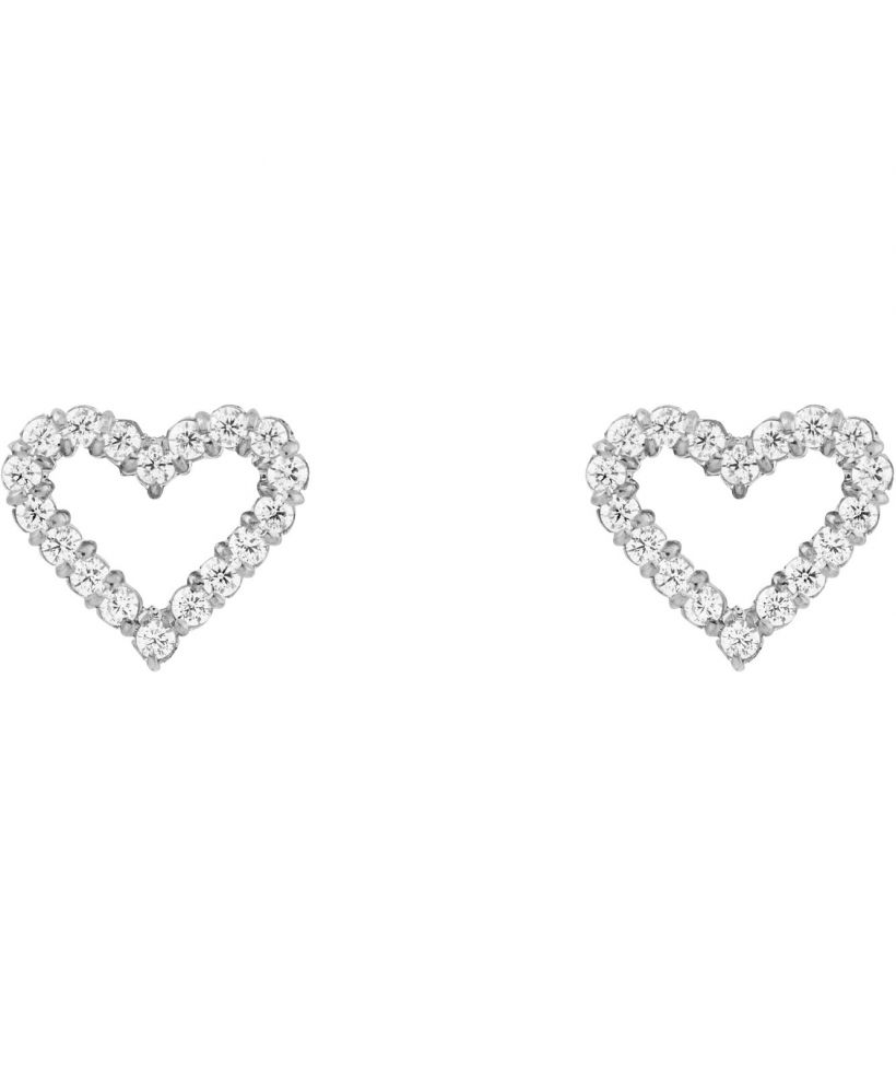Обеци Daniel Wellington Mirelle Heart Silver