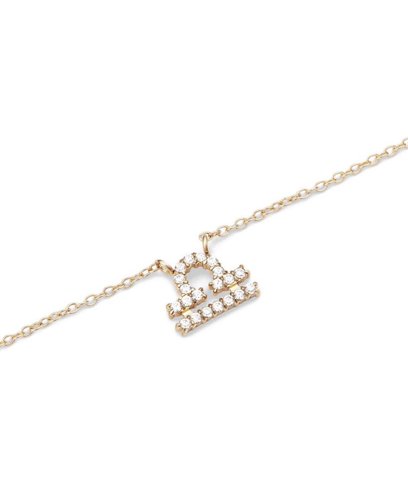 Колие Daniel Wellington Crystal Zodiac Chain Gold Libra