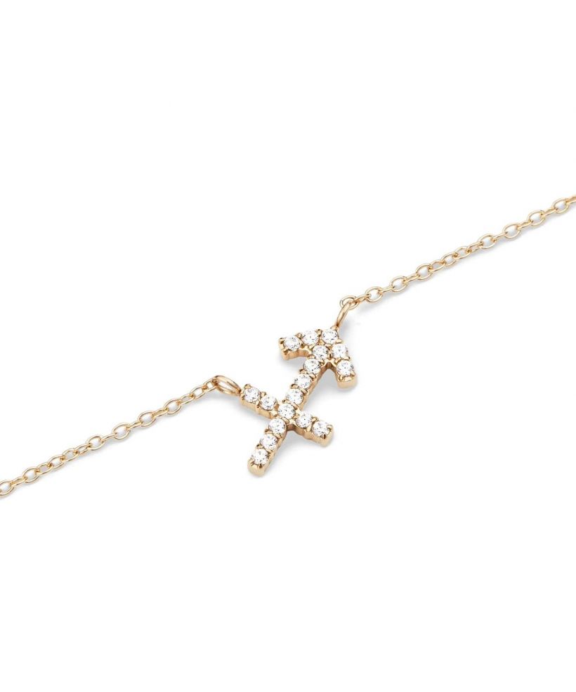 Колие Daniel Wellington Crystal Zodiac Chain Gold Sagittarius