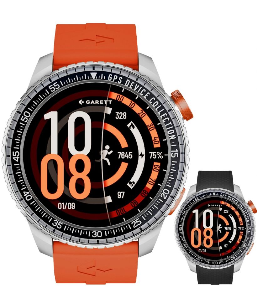 Смартчасовник Мъжки Garett Compass Silver SET