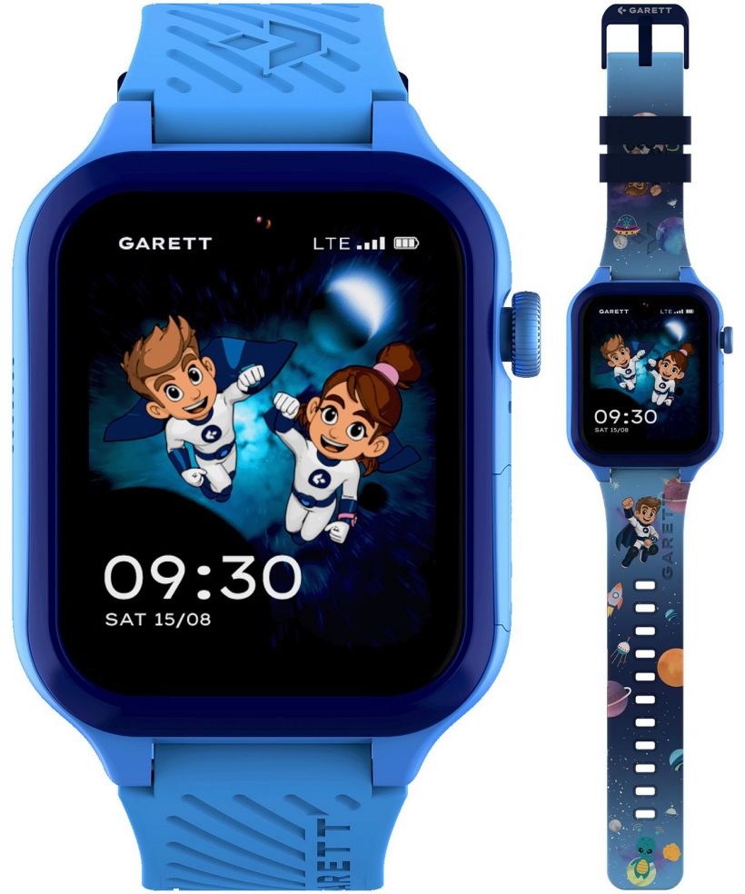 Смартчасовник Детски Garett Kids Essa AI 4G Синьо SET