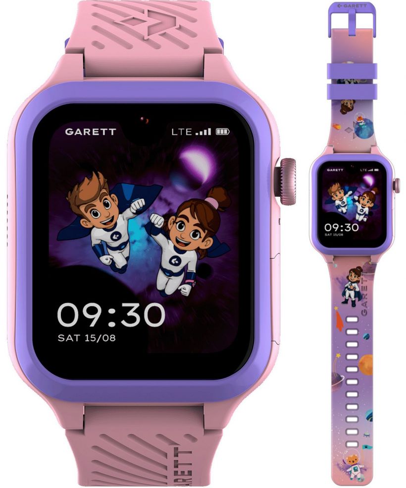 Смартчасовник Детски Garett Kids Essa AI 4G Розов SET
