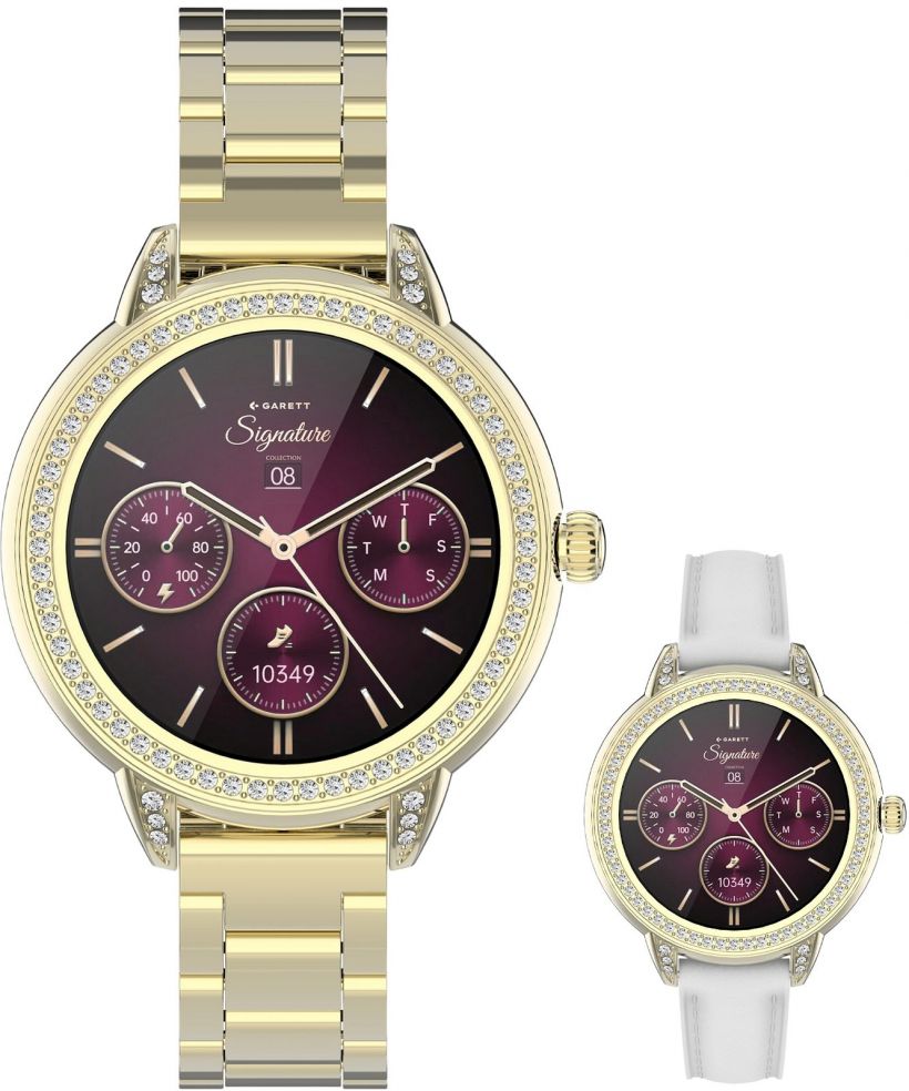 Смартчасовник Дамски Garett Signature Stella Gold Solid SET