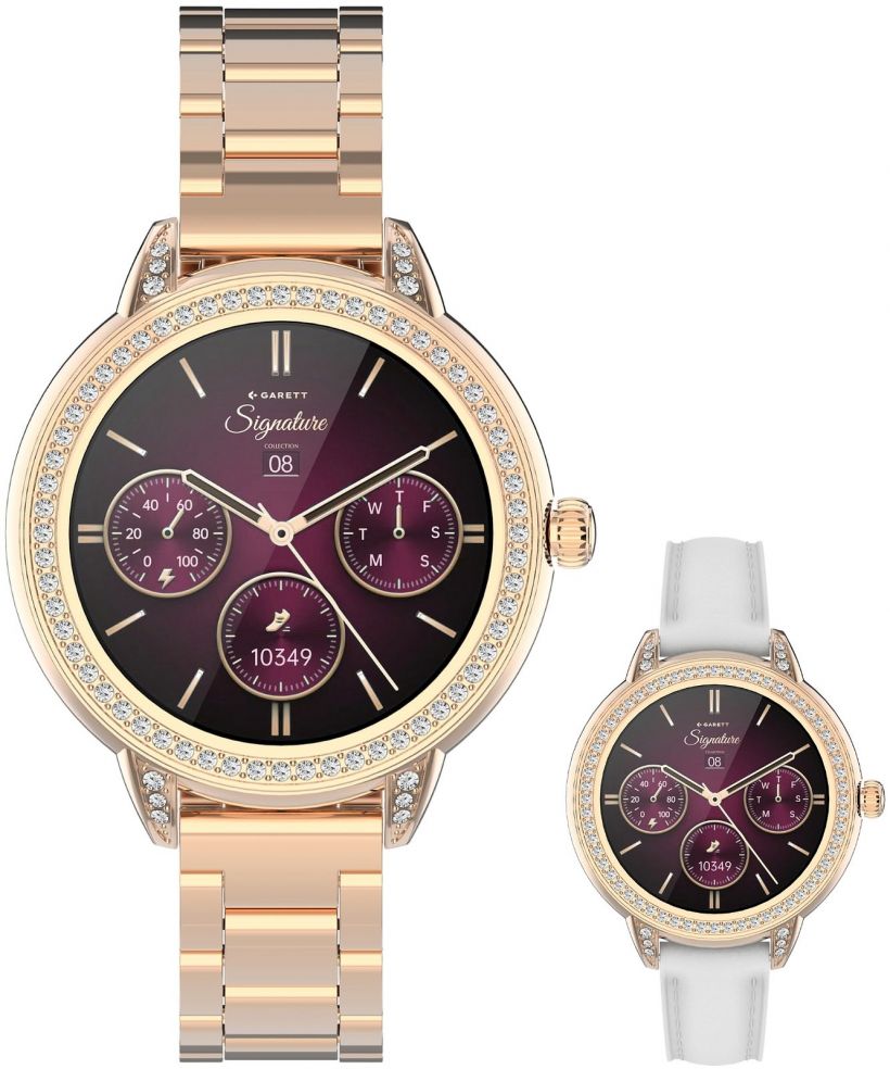 Смартчасовник Дамски Garett Signature Stella Rose Gold Solid SET