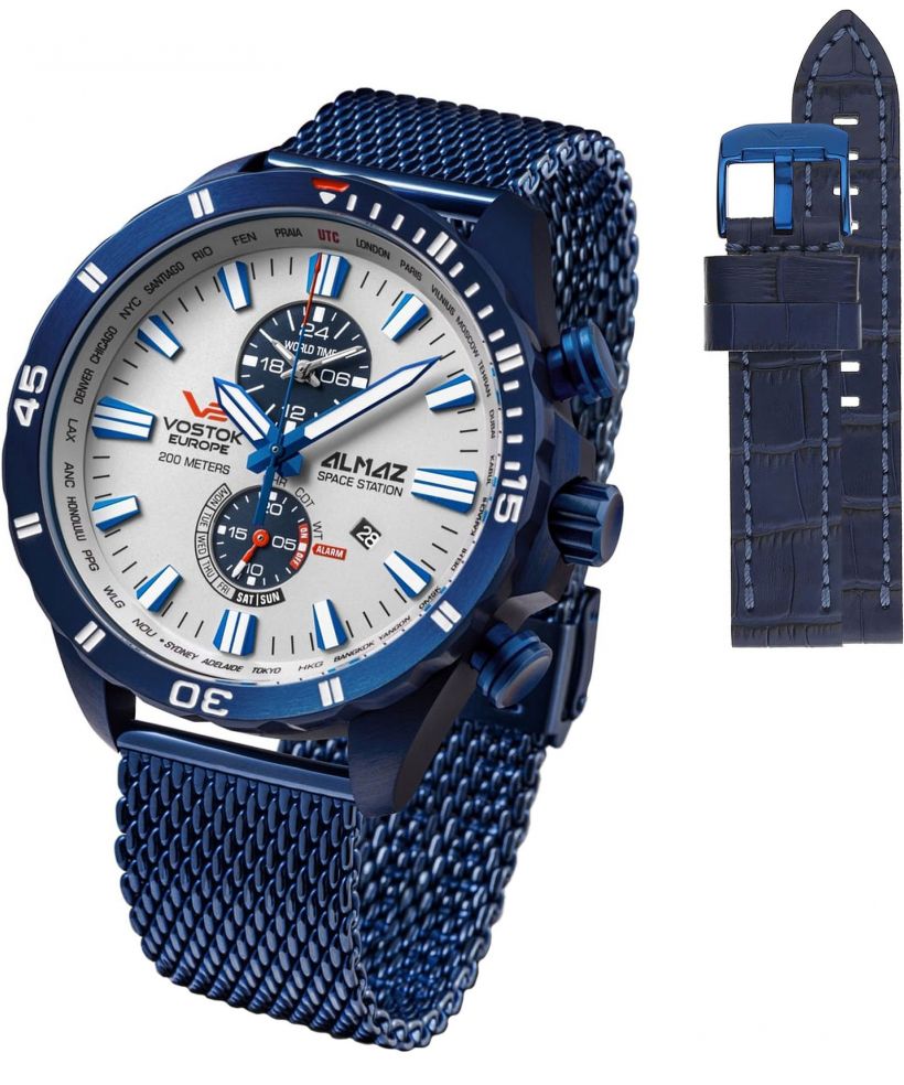 Часовник Мъжки Vostok Europe Almaz Space Station Limited Edition + каишка Vostok
