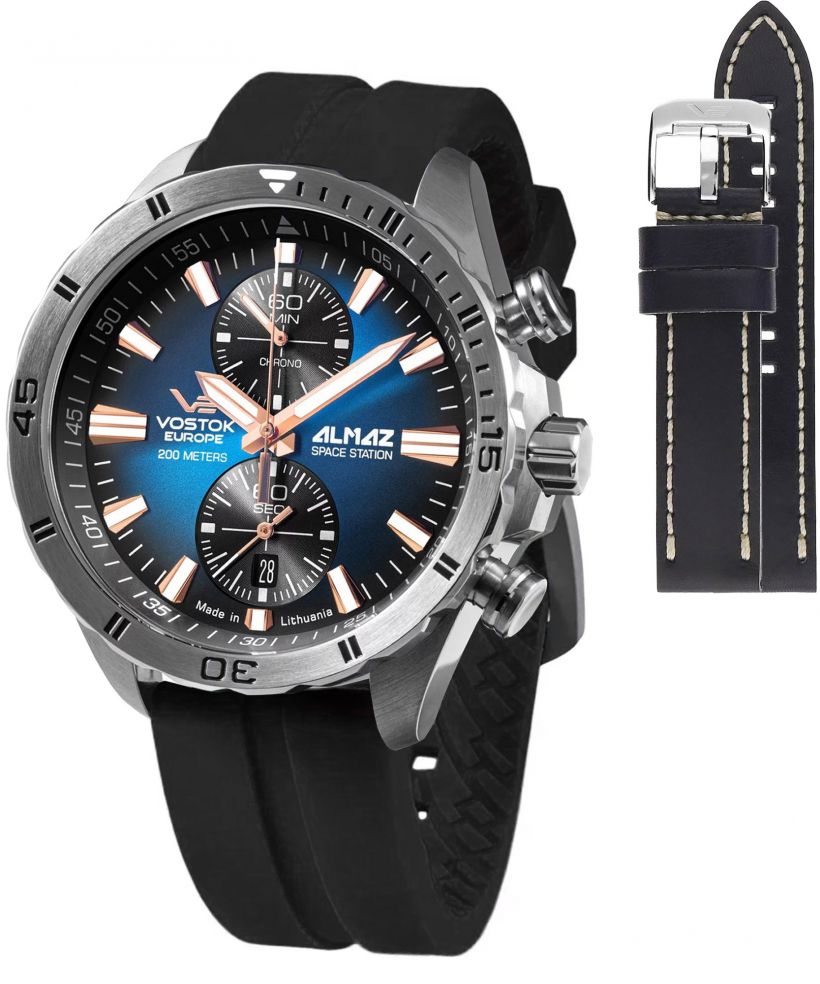 Часовник Мъжки Vostok Europe Almaz Chrono Limited Edition + каишка Vostok