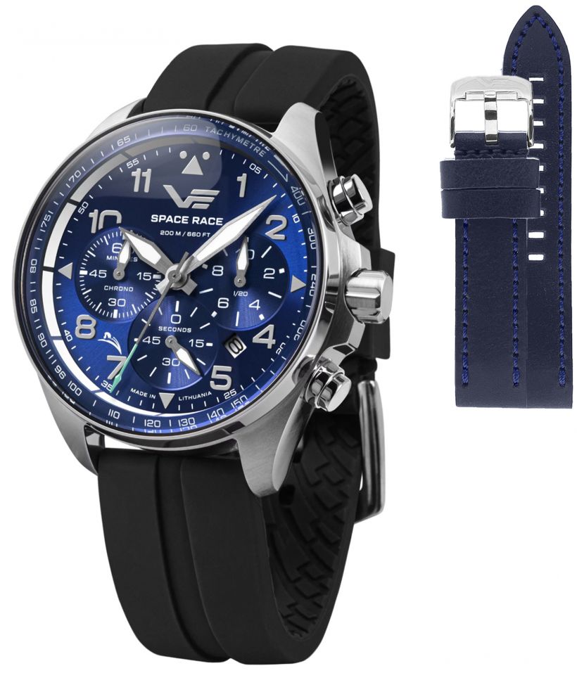 Часовник Мъжки Vostok Europe Space Race Chrono Limited Edition + каишка Vostok