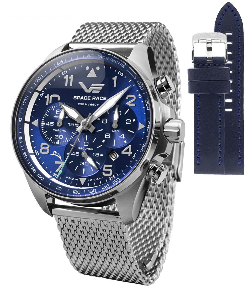 Часовник Мъжки Vostok Europe Space Race Chrono Limited Edition + каишка Vostok