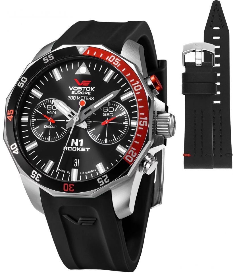 Часовник Мъжки Vostok Europe Rocket N-1 Chrono Limited Edition + каишка Vostok