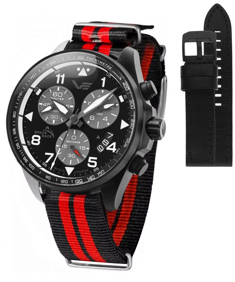 Часовник Мъжки Vostok Europe Space Race Chrono Limited Edition + каишка Vostok