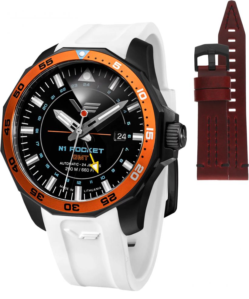 Часовник Мъжки Vostok Europe Rocket N-1 Automatic GMT Limited Edition + каишка Vostok