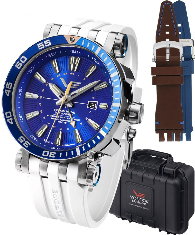 Часовник Мъжки Vostok Europe Energia GMT Limited Edition + 2 каишки Vostok
