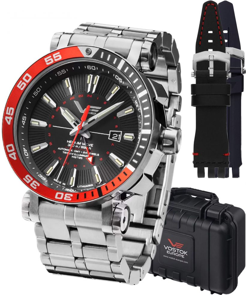Часовник Мъжки Vostok Europe Energia GMT Limited Edition + 2 каишки Vostok
