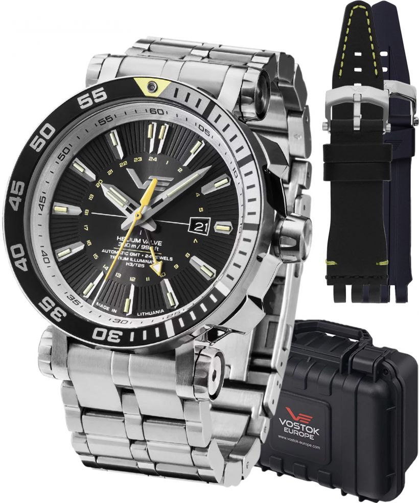 Часовник Мъжки Vostok Europe Energia GMT Limited Edition + 2 каишки Vostok