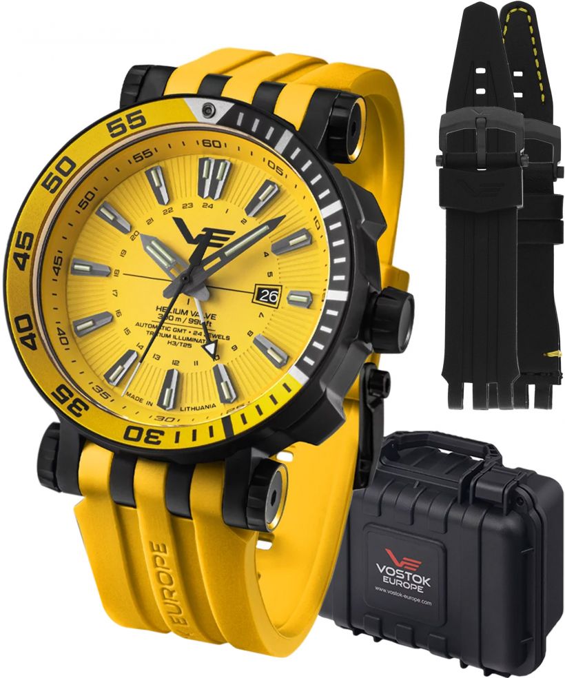 Часовник Мъжки Vostok Europe Energia GMT Limited Edition + 2 каишки Vostok