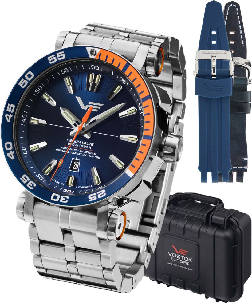 Часовник Мъжки Vostok Europe Helium Valve Tritium Illumination SET + 2 каишки Vostok