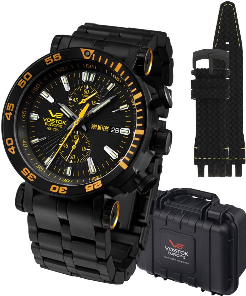 Часовник Мъжки Vostok Europe Energia Rocket Chrono Limited Edition + 2 каишки Vostok