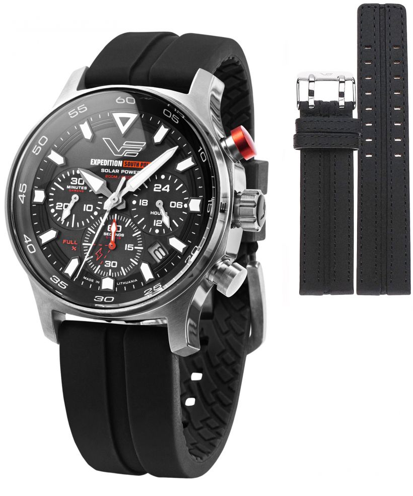 Часовник Мъжки Vostok Europe Expedition South Pole Solar Chronograph SET + каишка Vostok