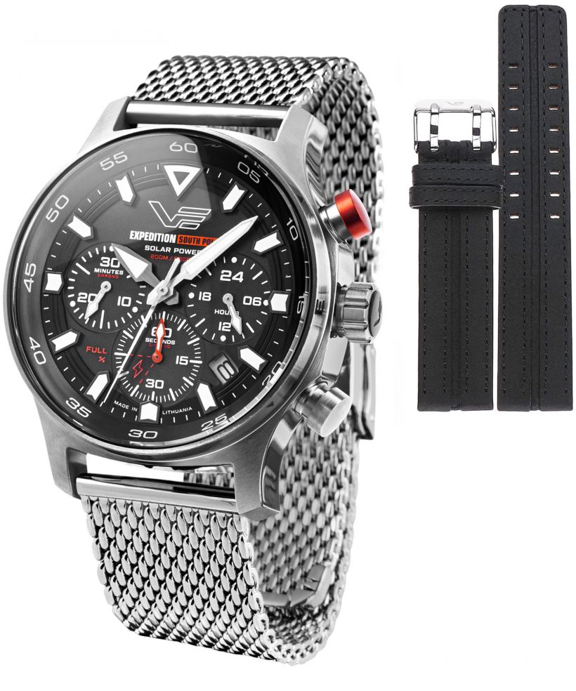 Часовник Мъжки Vostok Europe Expedition South Pole Solar Chronograph SET + каишка Vostok