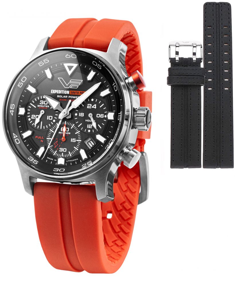 Часовник Мъжки Vostok Europe Expedition South Pole Solar Chronograph SET + каишка Vostok