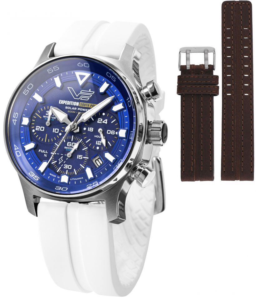 Часовник Мъжки Vostok Europe Expedition South Pole Solar Chronograph SET + каишка Vostok