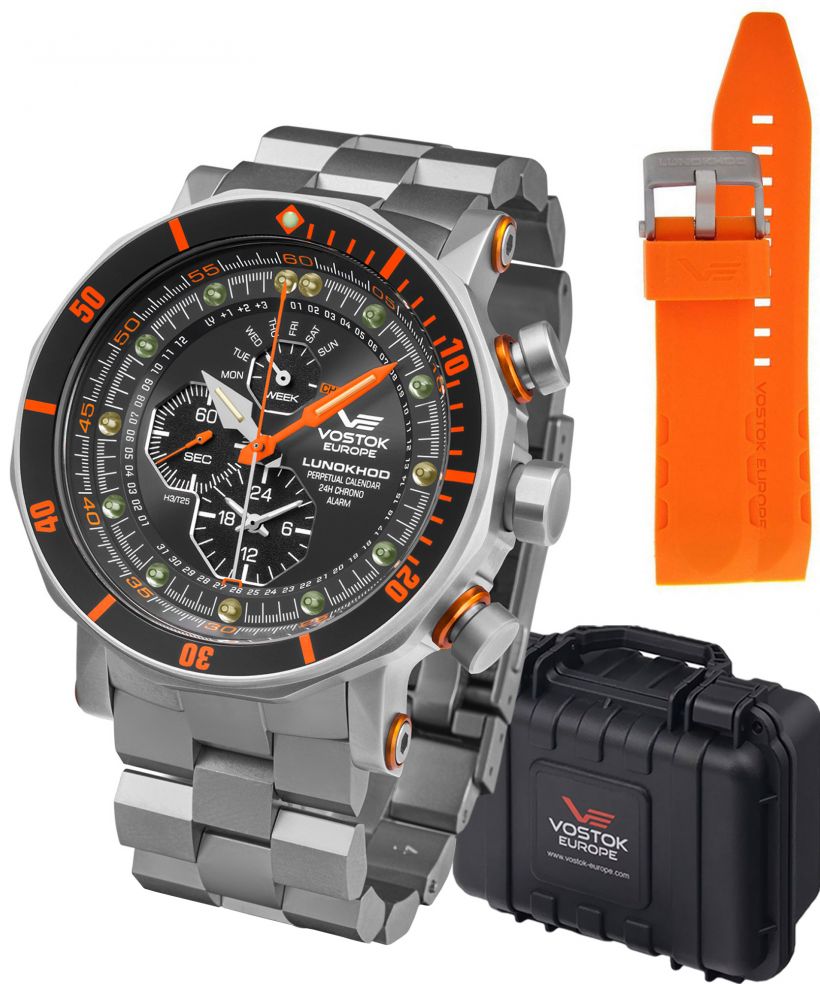 Часовник Мъжки Vostok Europe Lunokhod-2 Chrono Limited Edition + каишка Vostok