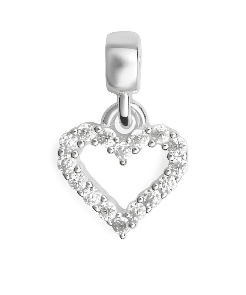 Висулка Daniel Wellington Heart Contour Crystal Charm Silver