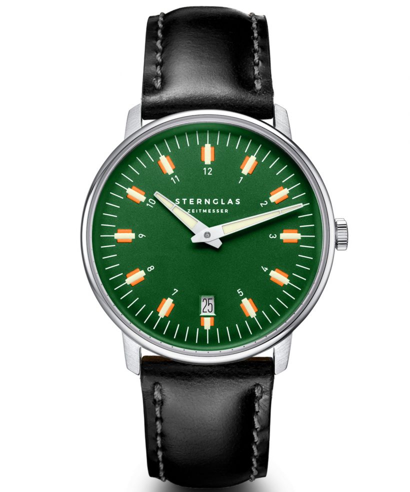 Часовник Мъжки Sternglas Egor Green Silver