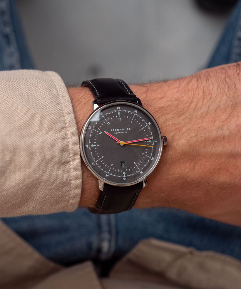 Часовник Мъжки Sternglas Hamburg Neugraphite