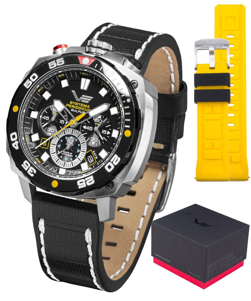 Часовник Мъжки Vostok Europe Systema Periodicum Sulfur Chronograph SET Limited Edition