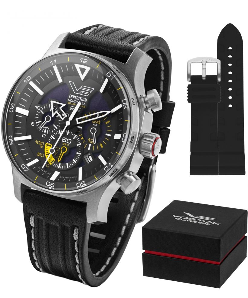 Часовник Мъжки Vostok Europe Expedition North Pole Polar Solar Chronograph Limited Edition SET