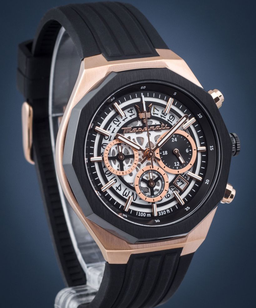 Часовник Мъжки Maserati Stile Skeleton Chronograph