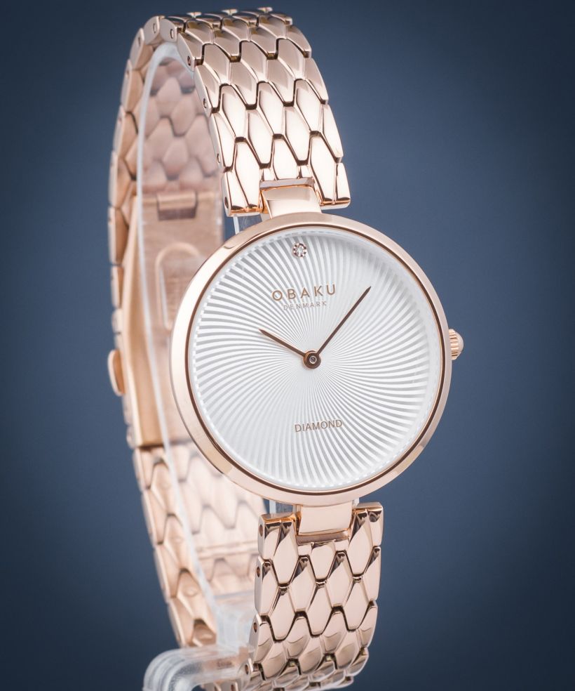 Часовник Дамски Obaku Diamant Fuchsia