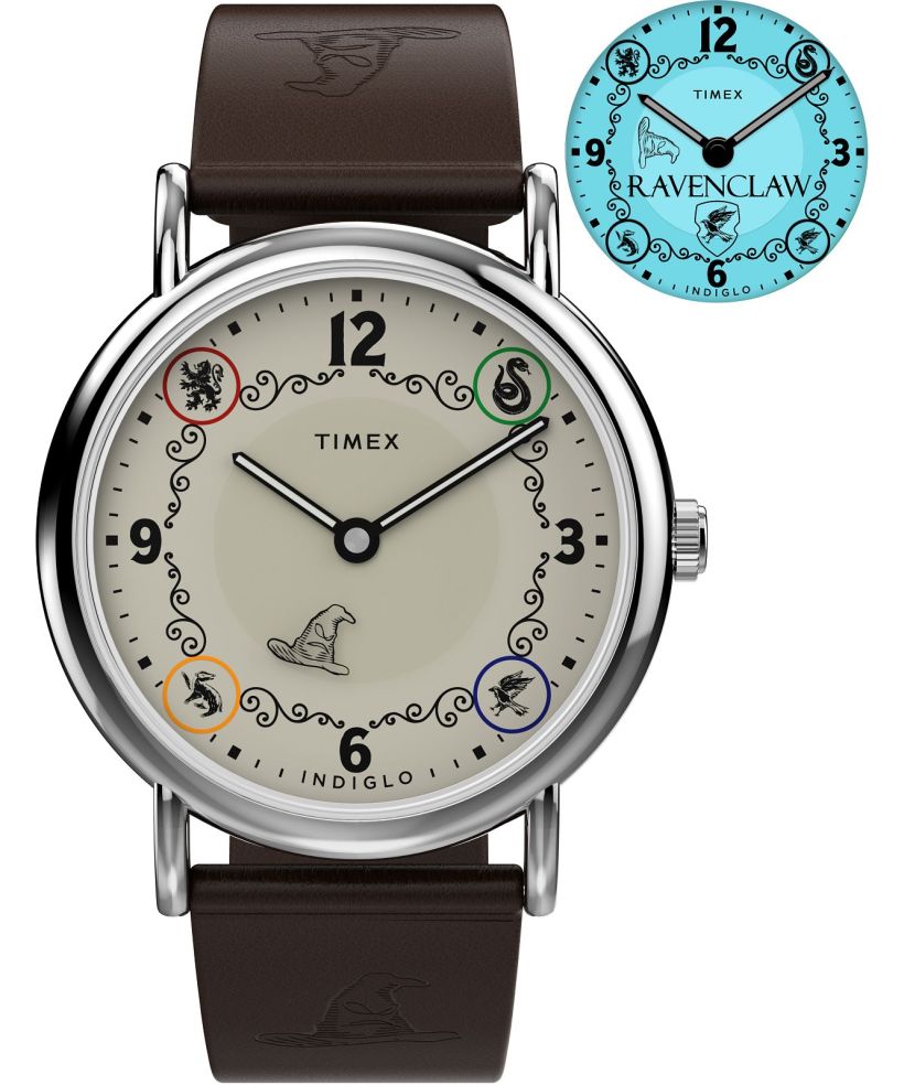 Часовник Унисекс Timex Harry Potter X Weekender Ravenclaw House 38mm Leather Strap