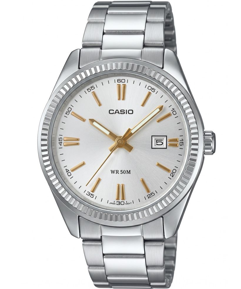 Часовник Мъжки Casio MTP бял