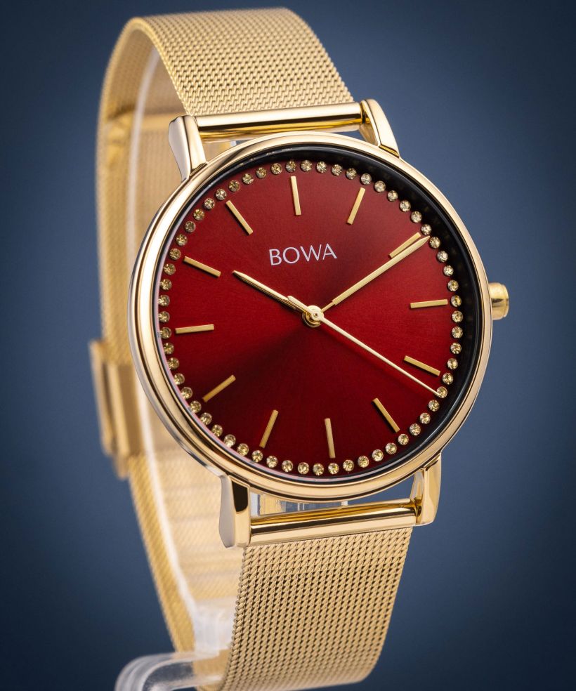 Часовник Дамски BOWA Rio Red-Gold Mesh 38