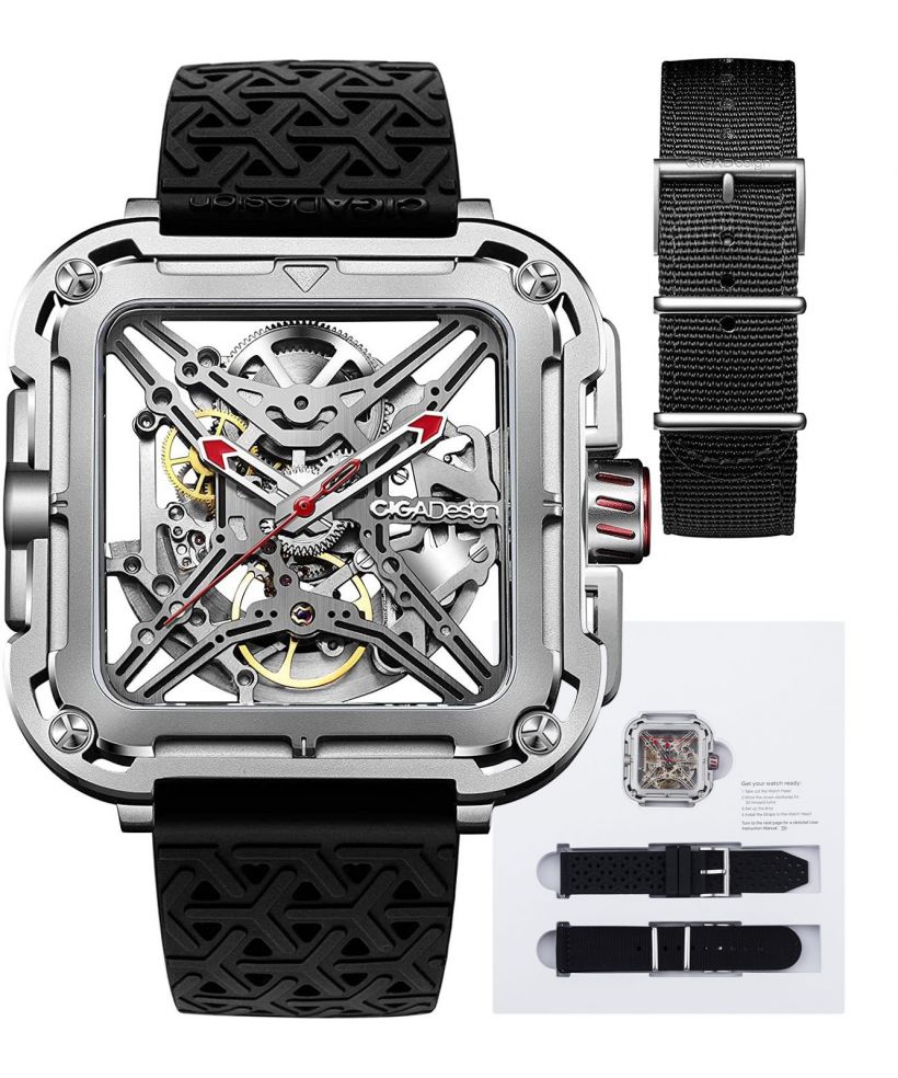 Часовник Мъжки Ciga Design X Series Gorilla Silver Skeleton Automatic