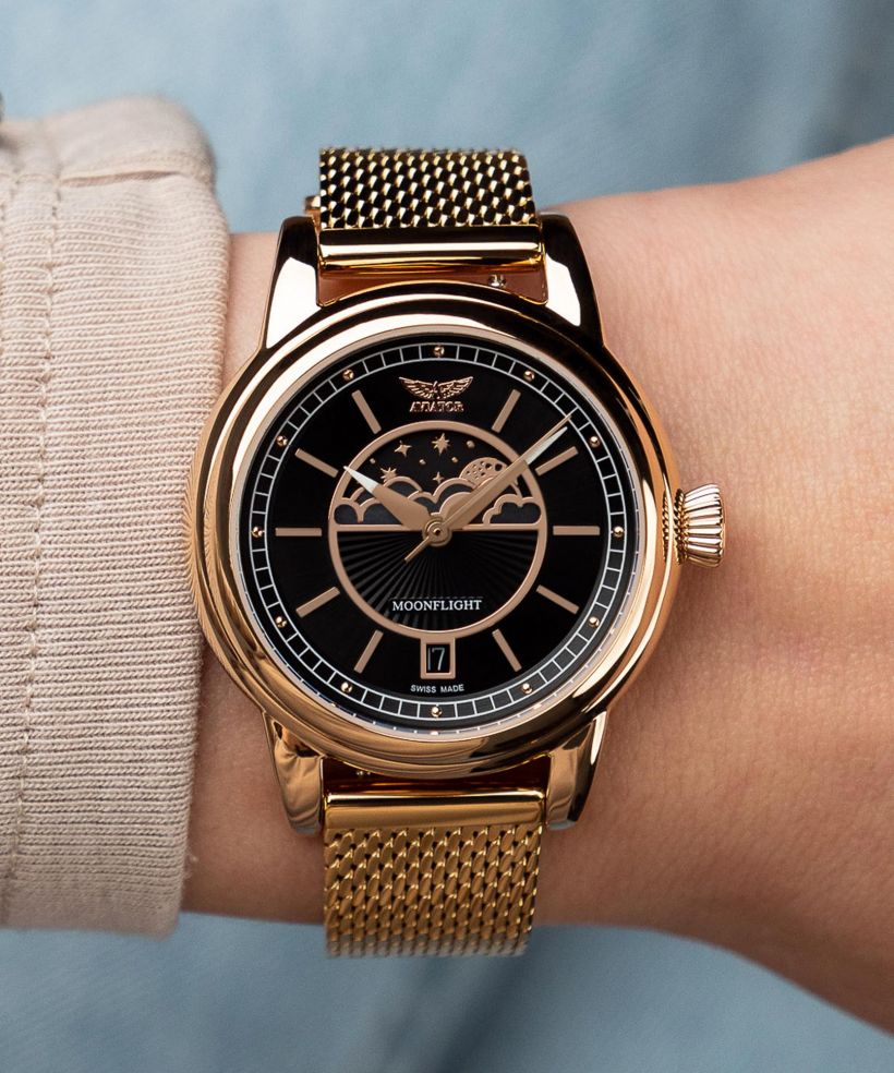 Часовник Дамски Aviator Douglas Moonflight Limited Edition