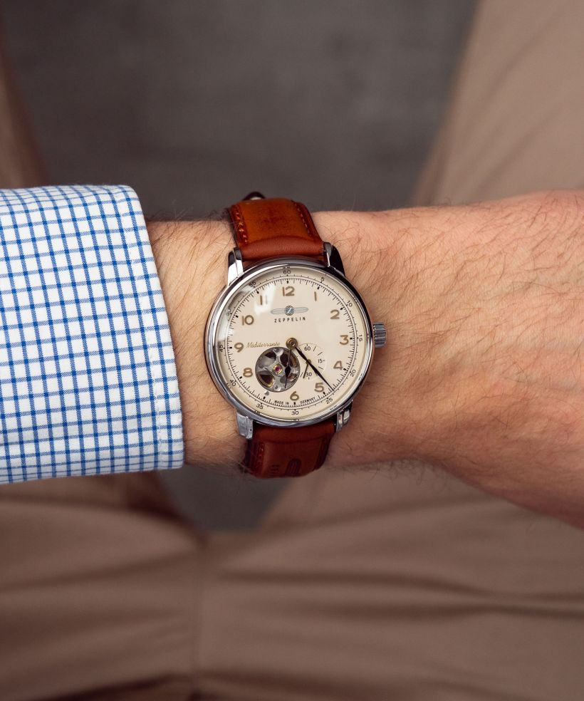 Часовник Мъжки Zeppelin Mediterranee Open Heart Automatic