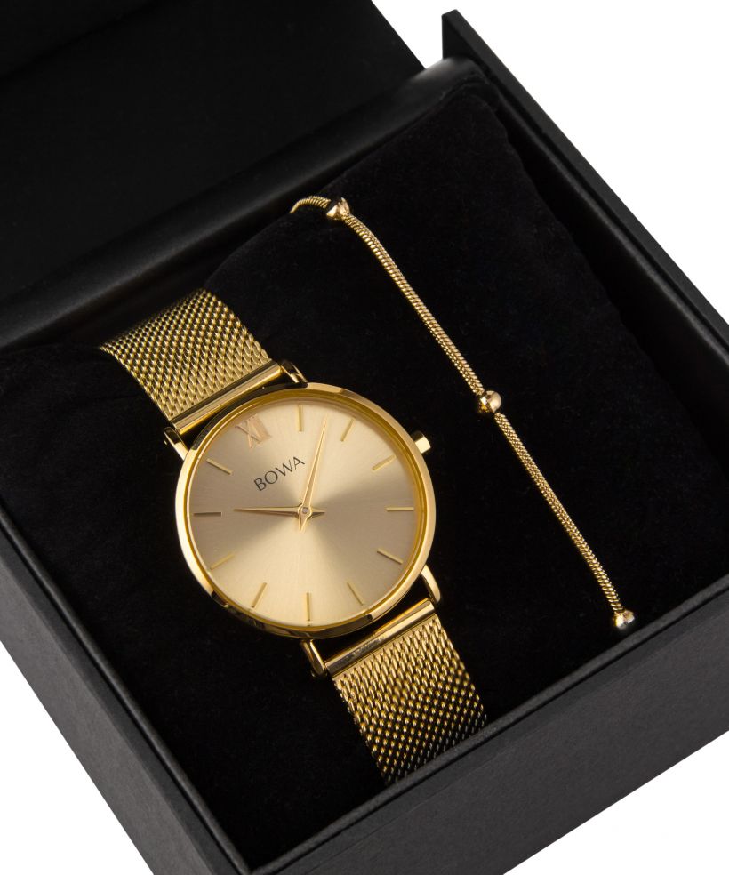BOWA London Full Gold 33 Gift Set (часовник + гривна)