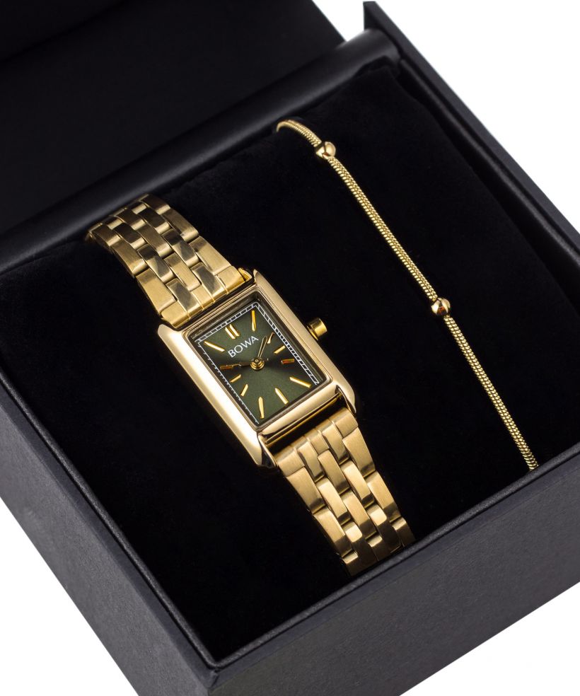 Часовник Дамски BOWA Paris Green-Gold Steel 20 Gift Set