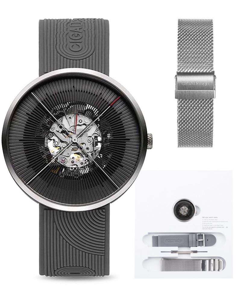 Часовник Мъжки Ciga Design J Series Zen Karesansui Automatic Mechanical Skeleton SET